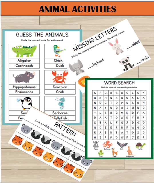 Animal Activities PlayFunKids