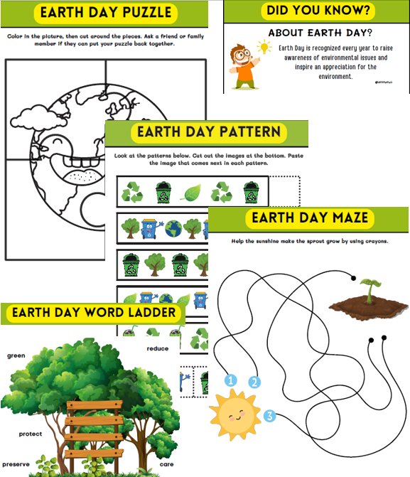 Earth day activities PlayFunKids