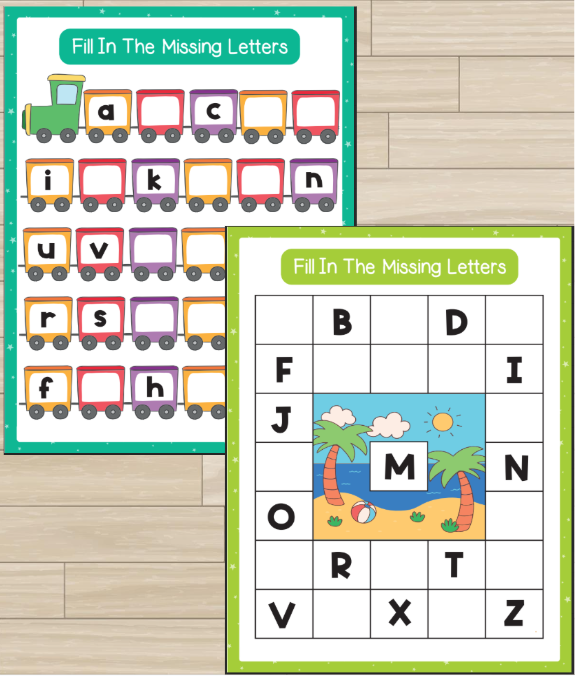 Fill In Missing Letters PlayFunKids