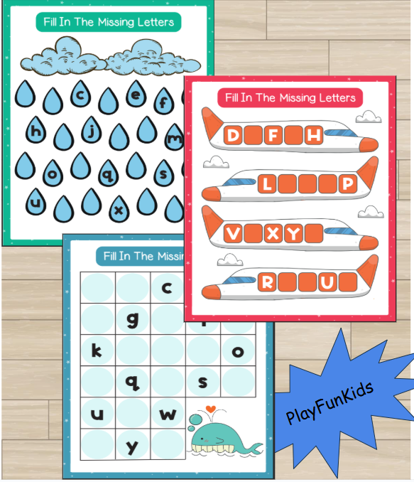 Fill In Missing Letters PlayFunKids