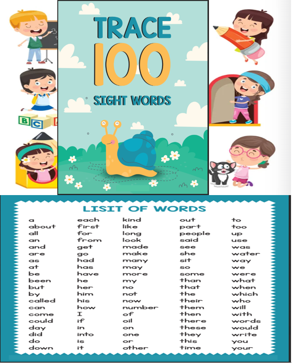 Trace 100 Sight Words PlayFunKids
