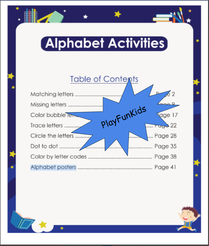 Alphabet Activities PlayFunKids