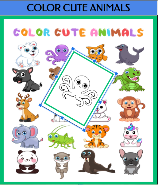 Color Cute Animals PlayFunKids