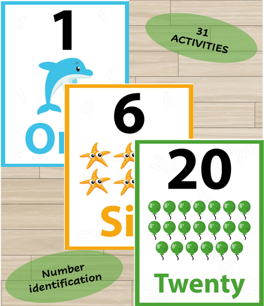 Number Identification, trace and Write PlayFunKids